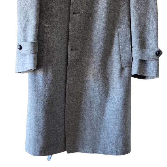 McGregor Women's Coat Gray Size EU 42 US XL Wool Belted Pockets Button Down - Picture 7 of 15
